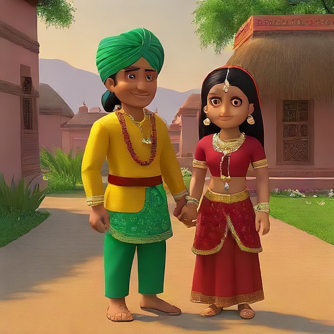 3D cartoon character art